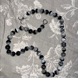 Simon Sebbag semi-precious necklace with sterling silver accent bead